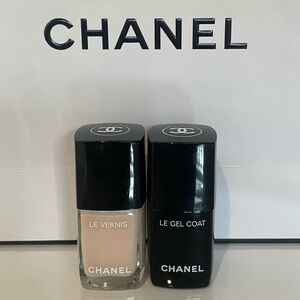 New CHANEL Le Vernis and Le Gel Coat & Ballerina #111 Duo Nail Polish Set